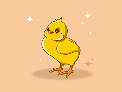 Little chick branding chick cute easter illustration logo sticker stickers vector