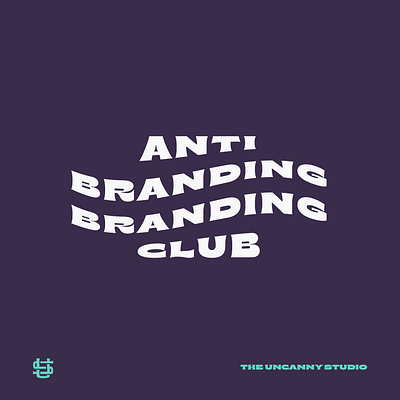 anti branding branding club branding design icon illustration logo typography vector
