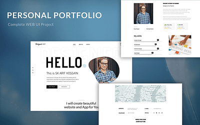 Portfolio branding design minimal ui ux