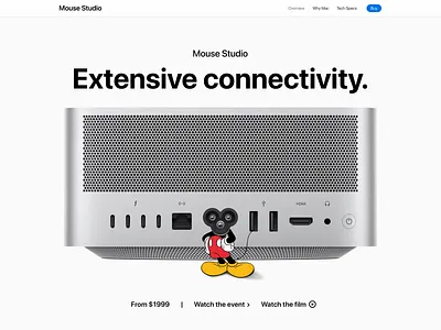 Mouse Studio / Mac Studio apple disney mac mini mac studio mickey mickey mouse
