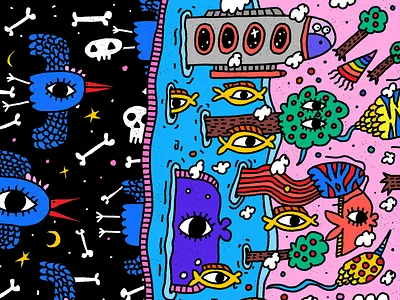 Pool of Metamorphosis doodle illo illustration nft nftartist procreate