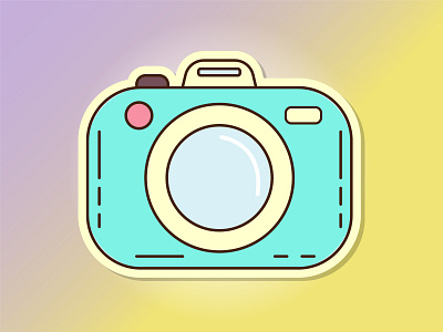 Cute Camera Doodle 📷📷😀😀 anime art camera camera logo chibi cute cute things digital artwork doodle graphic design illustration japanese style kawaii logo photography pink stickers studio vector vector art