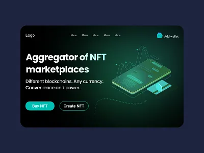 NFT marketplace branding design illustration logo marketplaces nft typography ui ux vector