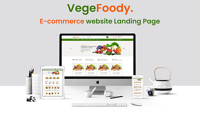 Vegetables E-Commerce Landing Page ecommerce landing page ui ui design user expreance user inerface ux ux design uxui website