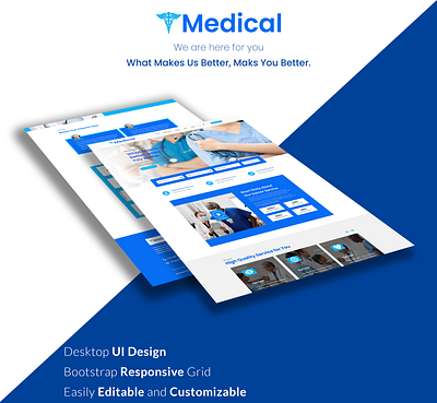 Medical Website landing page (UI Design) doctor ui design landing page medical landing page ui ui design uiux ux ux design uxui website design