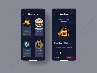 UI Food App 3d adobe appmockup design illustration ui ux