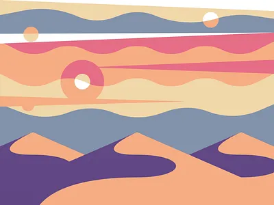Dunes abstract desert dunes hills illustration landscape mountains pp5 sands sky vectorii