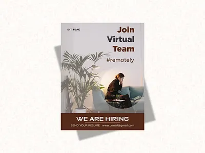Hiring Flyer Template | Job Vacancy Flyer appointment business flyer clean flyer company job corporate flyer graphic design hiring hiring flyer template hiring post job vacancy job vacancy flyer photoshop remotely virtual