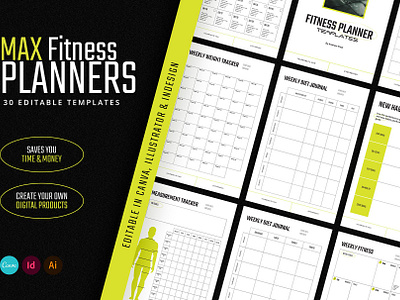 MAX Editable Fitness Planners