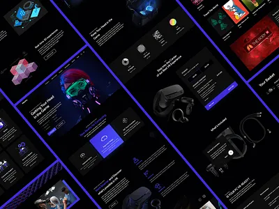 XReality - UI UX Design 3d ar creative design gaming graphic design minimal motion graphics redesign ui ux vr web webdesign