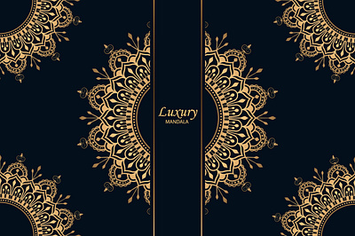 Luxury Mandala Design Gold Color Vector Graphic texture