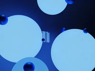 Windows 11 Wallpaper Abstract 3D 3d blender blue dark mode illustration spheres windows 11