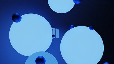 Windows 11 Wallpaper Abstract 3D 3d blender blue dark mode illustration spheres windows 11