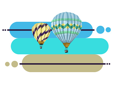 Transportes - Globo Aerostático design diseño doodle globoaerostatico illustration skecth transporting ui ux vector vector illustration