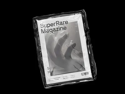 SuperRare\ magazine aesthetic book cover bran branding design editorial graphic design magazine nft typography