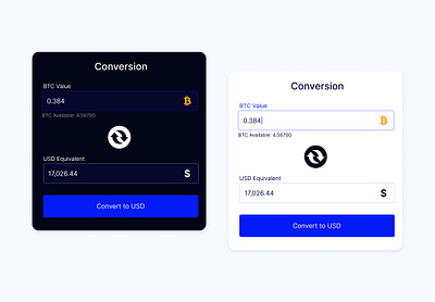 Coin to fiat bitcon concept crypto design landing page minimalist mobile design nft ui user experience web3