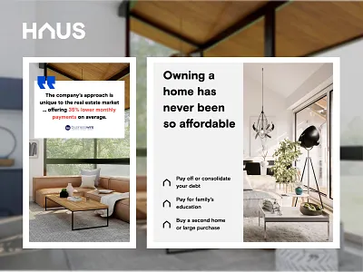 HAUS | Ads design ui