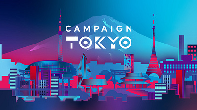 Neo Tokyo design graphic design illustration illustrator japan landscape olympics tokyo tokyo olympics vector vector art