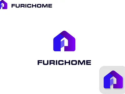 FURIC HOME LOGO brand brand identity branding business logo clean logo company logo contruction logo design f f letter logo f logo f logo design home home logo house logo illustration logo logo design modern logo real estate logo