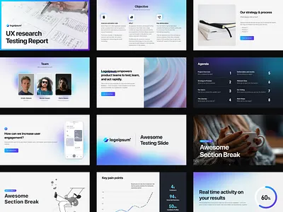 Presentation Template Design deck gradient keynote layout pitchdeck powerpoint presentations ui