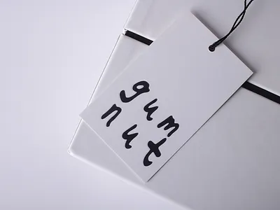 gum nut custom swing tags uk brand branding businesscard tags