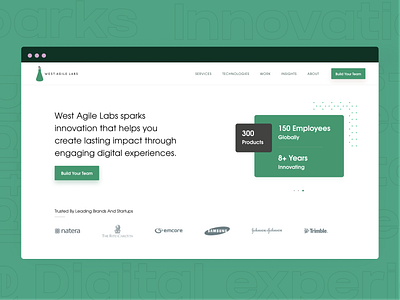 West Agile Labs | Website Re-brand agency branding card design design design studio illustration landing page partner design uidesign website website design website rebrand ycombinator