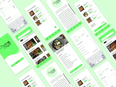 Freshly Dropped App Design app cooking design fresh freshly dropped ingredients meal mobile app recipe ui ui design ux ux design
