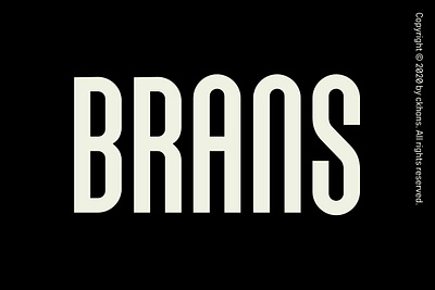 BRANS FONT bauhaus behancegraphic bold brand brand logo branding branding font brans font display free fonts logo modern poster retro round thin