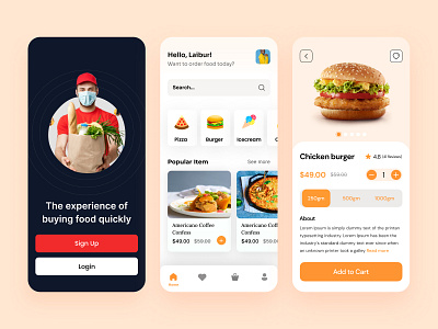 Food App Concept app design app ui app ui ux design business app ecommerce app food app food delivery app ios app mobile app mobile app ui ux ui design ui ux design user experience design user interface design ux design