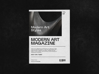 MODERN ART\ magazine editorial aesthetic brochure design editorial graphic design magazine typography