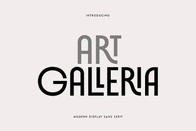 Art Galleria - Modern Display Font art art gallery branding design display font graphic design illustration logo serif typeface typography