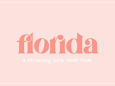 Florida Font branding design display florida font graphic design illustration logo serif summer typeface typography