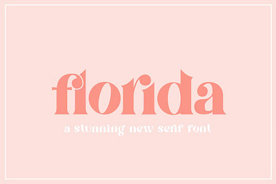 Florida Font branding design display florida font graphic design illustration logo serif summer typeface typography