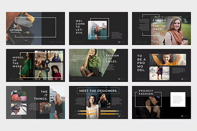 Letiava Presentation Template app branding design editorial google slides illustration keynote multipurpose powerpoint ppt presentation template