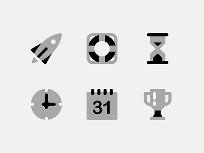 General icons calendar clock icon icon set iconography icons icons set iconset lifebouy rocket sandglass time ui ux vector web