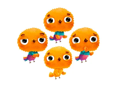 Hum Bird cartoon cg character chick chicken children game illustration kids mascot