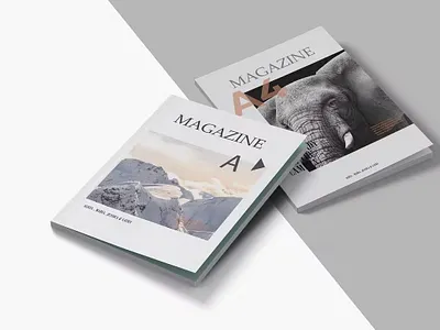 Magazine Mock-up app branding cute design illustration logo magazine mockup print