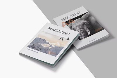 Magazine Mock-up app branding cute design illustration logo magazine mockup print