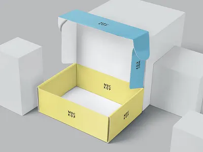 Box Mockup app box branding cute design illustration logo mockup packaging packaging design