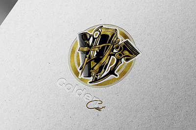 Golden Cut branding design graphic design