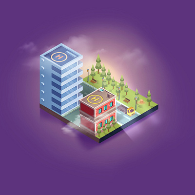 Isometric Map 2d city design game illustration illustrator isometric map vector