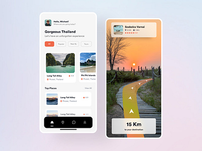 AR Travel app adobe xd android app ui daily challenge daily ui design ios ios app minimal ui mobile app design mobile app development mobile application mobile ui ui ui kit ui ux design uiux user experience user interface ux design