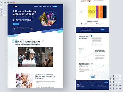 Influencer Landing Page design figma landing page singapore company ui uiux ux website