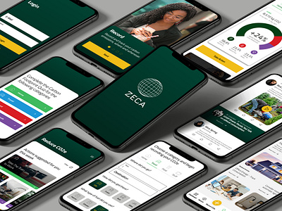 ZECA - Zero Carbon - App co2e iosapp ui