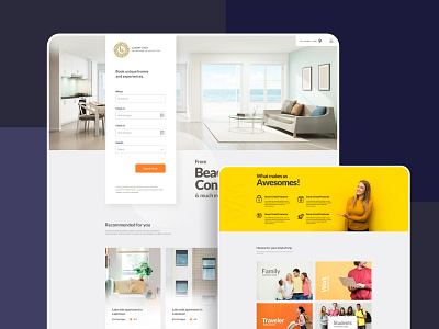 Homes for Rent | Web Template airbnb design design studio easy design figma happy design landing page luxury homes minimalistic design rental homes ui ui design ux ux design web design web template website white background white website