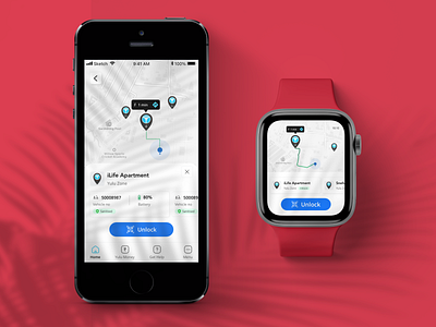 Concept - Yulu App on Smart Watch app bike branding concept design graphic design logo minimal mobility ride sharing ui watch yulu