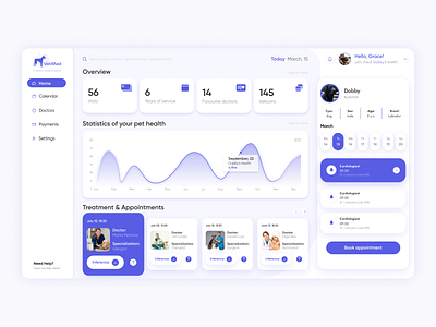 Veterinary Clinic CRM system - CRM VETMED app application clinic crm design desktop med medical pharmacy ui ux vetclinic vetcrm veterinary veterinarycrm web