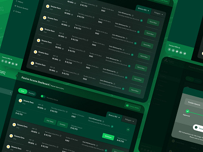Krypto Army Passive Income Dashboard crypto crypto currency design minimalism ui ui design uidesign ux ux design