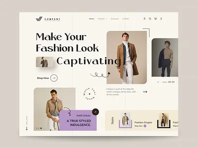 Fashion Store Landing Page Website🔥 beautiful clothes clothing design fashion home page landing page man modern online store outfit store style ui uiux wear woman