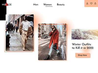 Seamless blend of fashion and functionality branding dailyui design explore fashion ui winter wintercollection